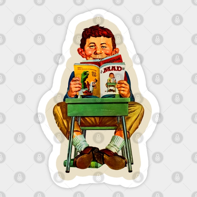 Mad Magazine Book Sticker by Hollyboy 